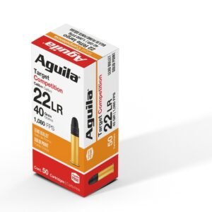 Aguila Ammunition .22 Target Rifle Ammo - 40 Grain | Solid Point | 50rd Box