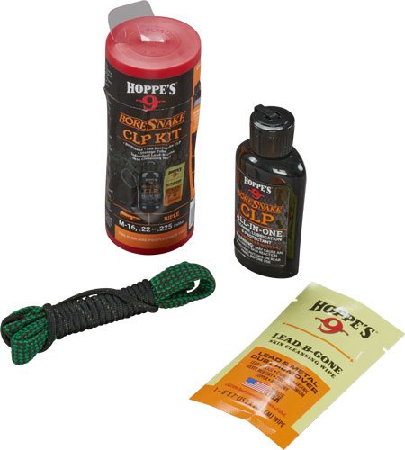 HOPPES BORESNAKE CLEANING KIT - COMBO W/CLP .22/.223 RIFLE