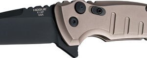 HOGUE X1 MICROFLIP 2.75" FOLDR - DROP PT BLK BLADE ALUMINM FDE