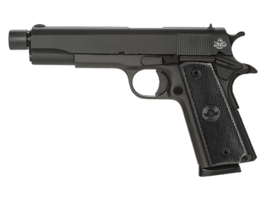 Rock Island Armory 51473 GI Standard M1911 A1 FS 5" Threaded Barrel 45ACP 8+1 Black