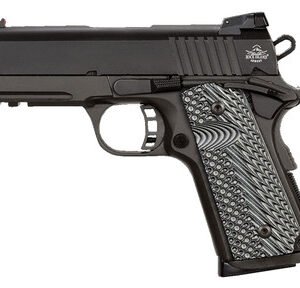 Rock Island Armory 51700 Tac Ultra 1911 CS 3.62" 9mm 8+1 Black W/ Black & Gray G10 Grips