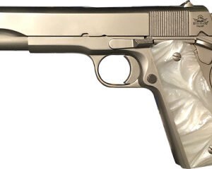 Rock Island Armory 56418 GI Standard M1911 A1 FS 45ACP 8+1 Matte Nickel/Pearl Grips