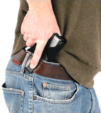 BLACKHAWK INSIDE PANTS #05 RH - FOR GLOCK 26/SEMILAR AUTOS BLK
