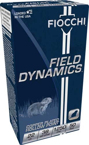FIOCCHI 22LR 38GR JHP 1250FPS - 50RD 100BX/CS