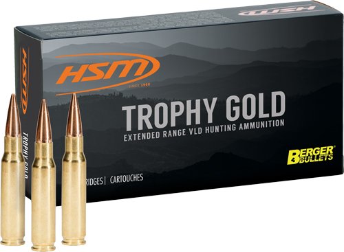 HSM TROPHY GOLD 300 WIN MAG ! - 168GR BERGER VLD 20RD 20BX/CS