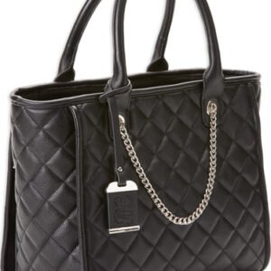 BULLDOG CONCEALED CARRY PURSE - QUILTED TOTE STYLE BLACK<