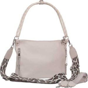 BULLDOG CONCEALED CARRY PURSE - CONV HOBO/CROSSBODY WHITE/ZEB