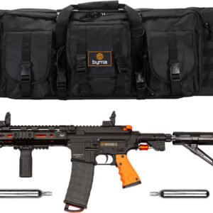BYRNA MISSION 4 LAUNCHER BLACK - /ORG W/2 88GR CO2