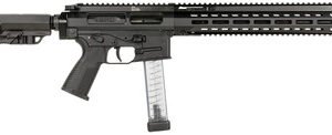 B&T AG BT-500003-SPORT SPC9 Sport Semi-Auto Rifle 16" 30+1 Black W/ Telescopic Stock