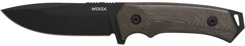 WOOX KNIFE ROCK 62 FIXED BLADE - 4.25" BLACK MICARTA PLAIN HND