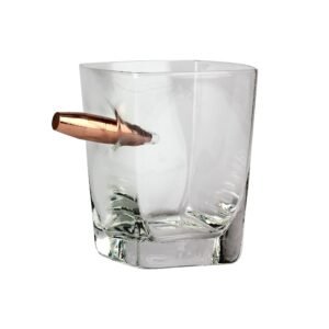 Last Man Standing - Whiskey Glass w/ Bullet