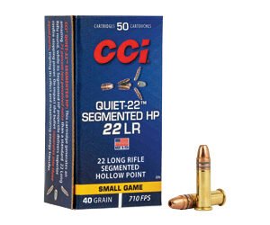 CCI QUIET SEGMENTED 22LR 40GR HP 50