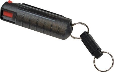 PSP PEPPER SPRAY w/ BLACK HARD - CASE W/QR KEY RING 1/2 OZ.