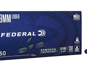 FED SYN DEF 9MM 138GR SJHP 50/500