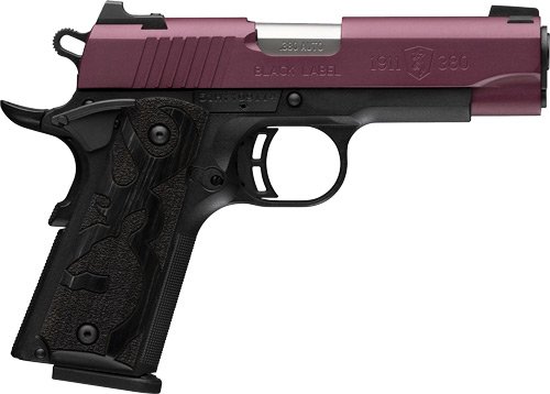 BROWNING 1911-380 BLACK LABEL - 380ACP 3.58"CMP 8RD BLK CHRY