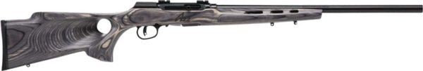 SAVAGE A22 22WMR HVY BBL 22" - ACCU TGR BLU/GRY LAM T-HOLE