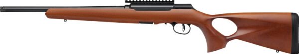 SAVAGE A22 TIMBER THUMBHOLE - 22LR 18" 10RD BLUED/WOOD - Image 2