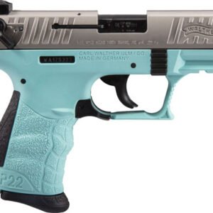 WALTHER P22 CA 22LR 3.42" AS - 10-SHOT ANGEL BLUE POLYMER