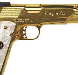 IVER JOHNSON EAGLE XL PORTED - 45ACP 6" 24K GOLD WHITE PEARL