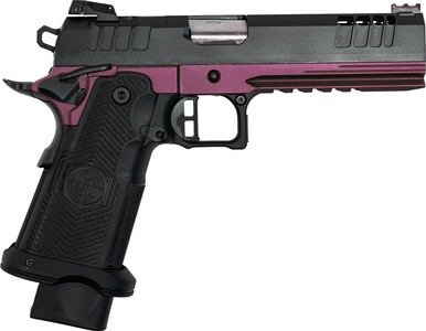 Great Lakes Firearms GL1911DS-9FSSCHY 1911 DS Synergy 9mm 5" 20+1 Black/SS Barrel/Black Cherry Cerakote