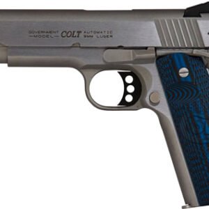 COLT GOVT COMPETITION 9MM - 5" STAINLESS ADJ. SIGHTS G10
