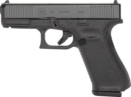GLOCK 45 MOS 9MM FIXED SIGHT - 17-SHOT W/FRONT SERRATIONS