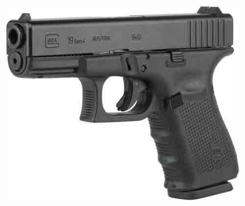 GLOCK 19 9MM GEN4 FIXED SIGHT - 15RD BLACK USA MFG
