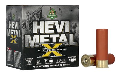 HEVI 12GA 3" #2 TUNGSTEN/BB STEEL