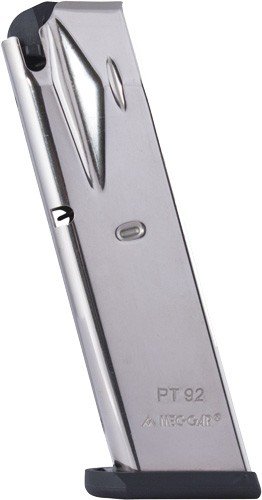 MEC-GAR MAGAZINE TAURUS PT92 - 9MM LUGER 10RD NICKEL