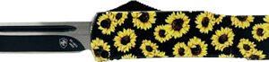 TEMPLAR KNIFE SLIM OTF - SUNFLOWER 3.1" BLACK TANTO