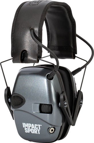 HOWARD LEIGHT IMPACT SPORT - YOUTH ELECTRONIC MUFF GRAY/BLK