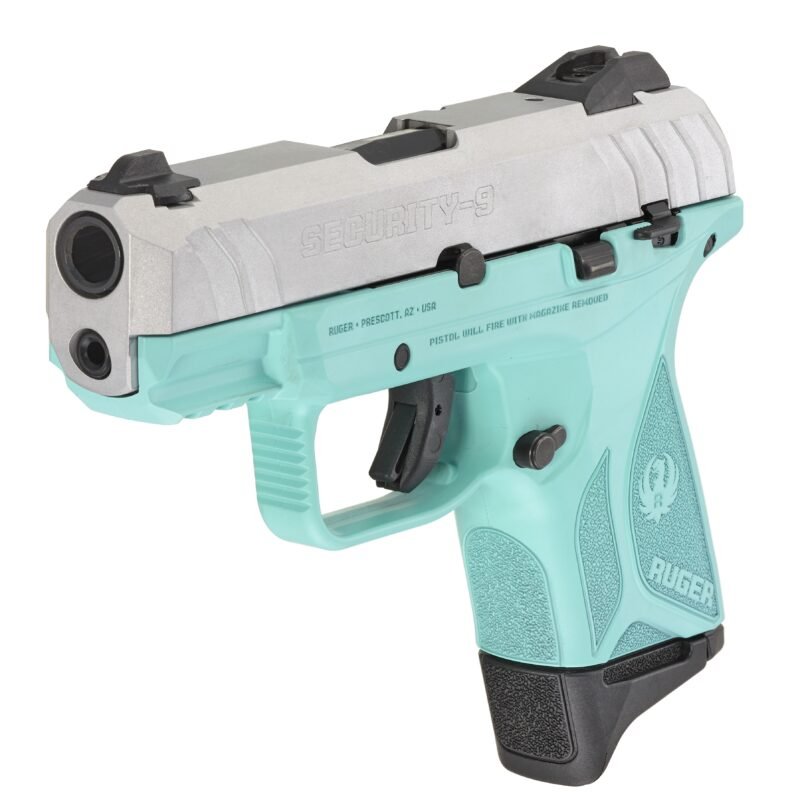 RUGER SECURITY-9 CMPT 9MM SLVR/TURQ#