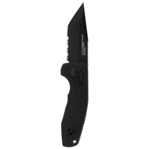 SOG-TAC AU CompactÂ  â Black / Tanto / Partially Serrated