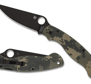 Military 2 Camo G-10 Black Blade