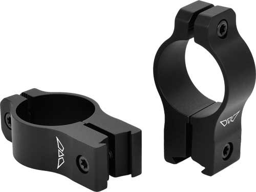 WARNE VAPOR 1" HGH MATTE RINGS - ALUMINUM FITS 3/8-11MM DVETAIL