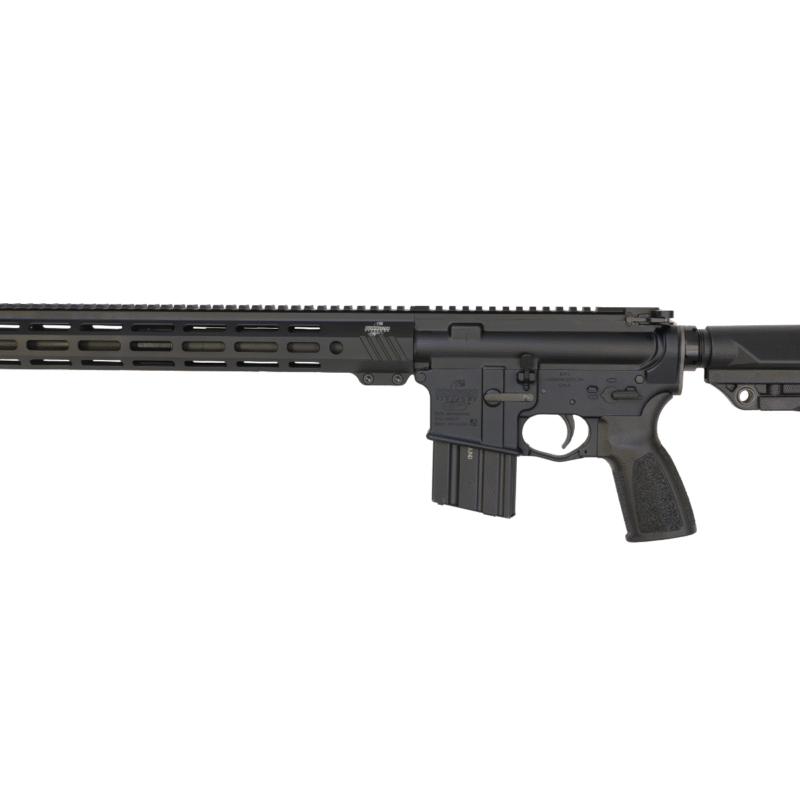 Bushmaster 450 Bravo Zulu AR Rifle - Black | .450 Bushmaster | 16" barrel | 14" BFI Free Float M-LOK Rail | THRiL Buttstock & Pistol Grip | Snake Charmer Muzzle Brake | DM2S 2 Stage Trigger