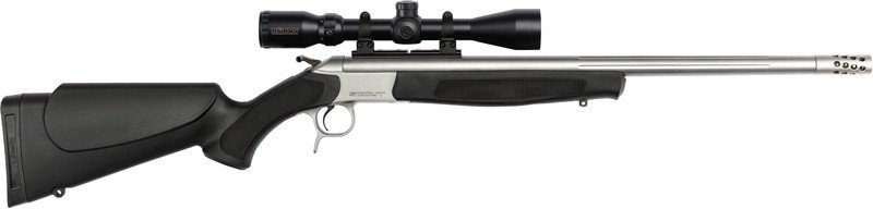 CVA SCOUT TD 35 WHELEN 25" - W/BRAKE 3-9X40 SS/BLACK SYN