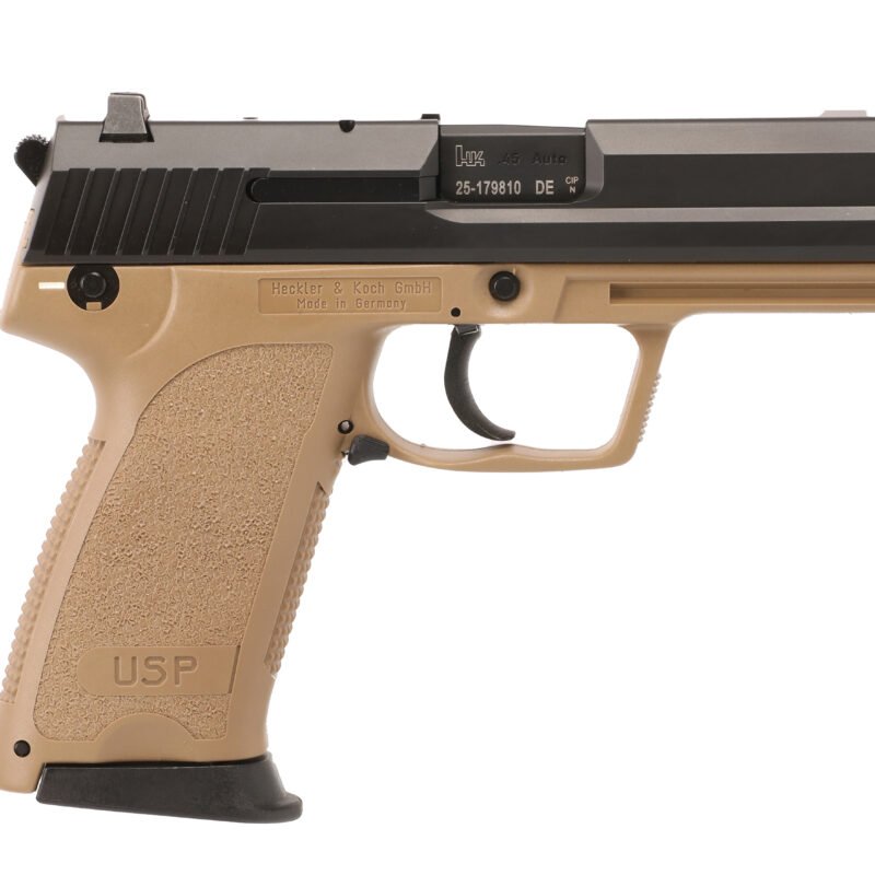 HECKLER AND KOCH (HK USA) USP45 V1 DA/SA 45ACP FDE 12+1