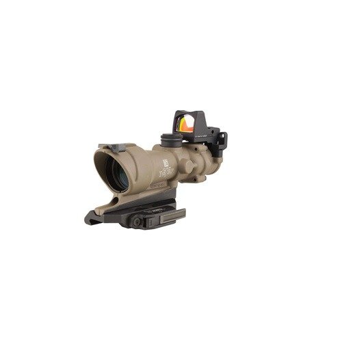 ACOG ECOS TRITIUM RIFLESCOPE W/ RMR - 4X32MM, AMBER CROSSHAIR RETICLE, .223 BDC, 3.25 MOA RMR
