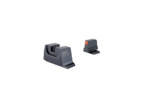 SUPPRESSOR/OPTIC HEIGHT SIGHTS - S&W M&P C.O.R.E., FRONT ORANGE OUTLINE/GREEN TRITIUM, REAR METAL