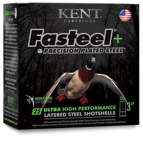 FASTEEL + PRECISION PLATED STEEL SHOTSHELLS - 20 GA, 3", 1OZ, 2 / 4 SHOT, 1350 FPS, 25/BX
