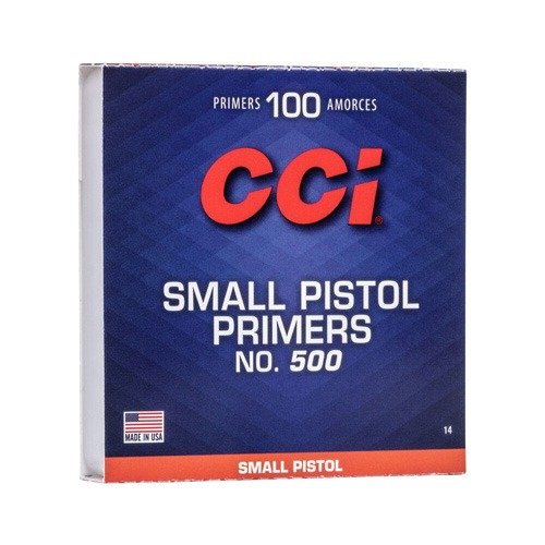 SMALL PISTOL PRIMERS - NO. 500, 100/BX