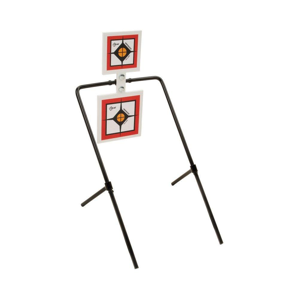 https3A2F2Fmedia.chattanoogashooting.com2Fimages2Fproduct2FAN153652FAN15365.jpg Allen EZ-Aim Hardrock AR500 Square Spinner Targets & Stand for Rimfire Rounds & Centerfire Pistols 9.5"W x 22.75"H White/Red/Black