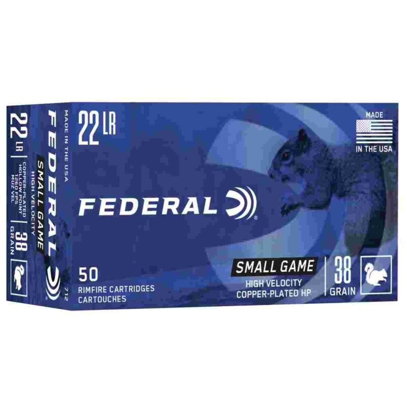 Federal Game-Shok Rimfire Ammunition .22 LR 38 gr CPHP 50/box