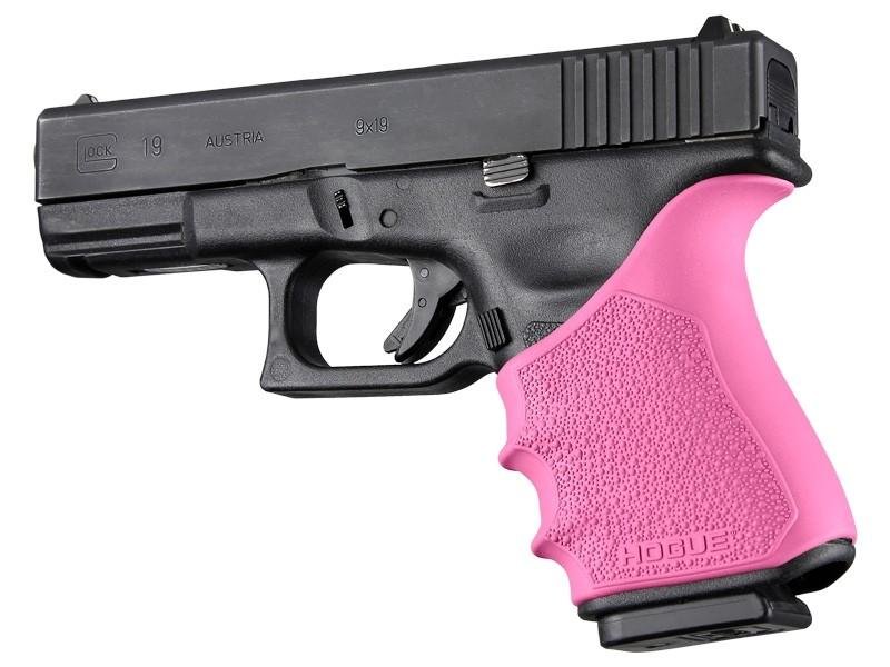 Hogue HandAll Beavertail Grip Sleeve Glock 19 23 32 38 Gen 3-4  Pink