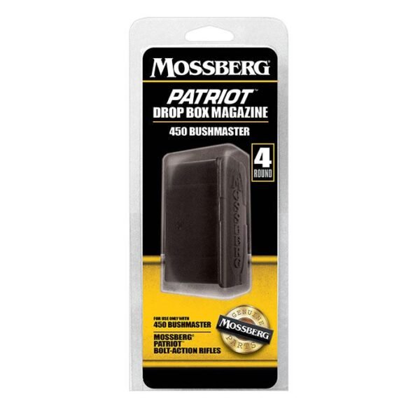 Mossberg Patriot Bolt Action Rifle Magazine Black .450 Bushmaster 4/rd