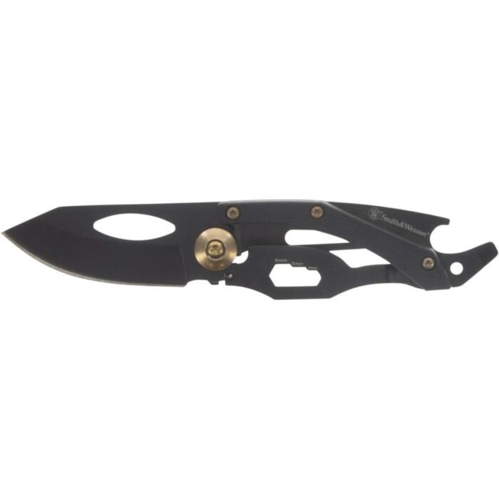 Smith & Wesson Small Folding Knife 2" Drop Point Blade Black