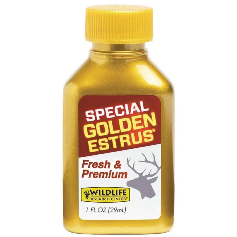 Wildlife Research Special Golden Estrus - Fresh & Super Premium Whitetail Doe Urine with Estrus Secretions 1 FL OZ