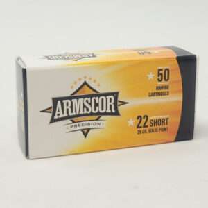 Armscor 22 Short Ammunition 50415 29 Grain Solid Point 50 Rounds