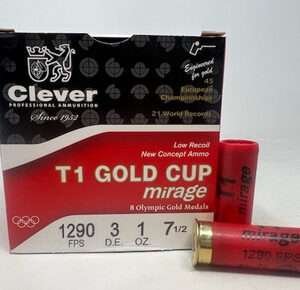 Clever 12 Gauge Ammunition T1 Mirage CMST12H175CASE #7.5 Shot 2-3/4" 1oz 1290fps Case 250 Rounds